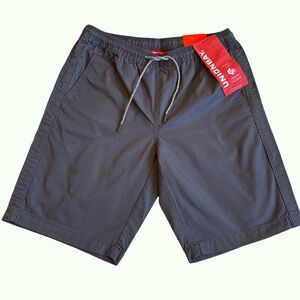 UNIONBAY Charcoal Gray Cotton Drawstring Shorts Medium NWT